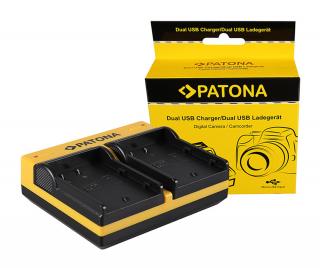 Incarcator Dual USB cu placute pentru acumulator Panasonic DMW-BLF19 Patona