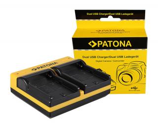 Incarcator Dual USB cu placute pentru acumulator Sony NP-FM50 NP-F970 Patona