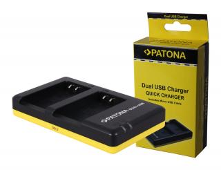 Incarcator Dual USB pentru acumulator Nikon EN-EL20 Patona