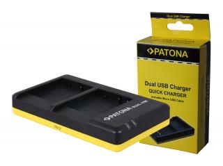 Incarcator Dual USB pentru acumulator Panasonic BCG10 Patona