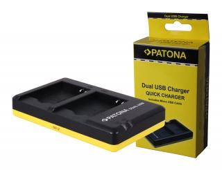 Incarcator Dual USB pentru acumulator Panasonic DMW-BCM13 Patona