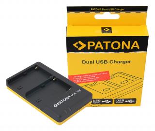 Incarcator Dual USB pentru acumulator Sony NP-F970 NP-FM500H Patona