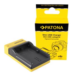 Incarcator slim micro-USB pentru acumulator Canon LP-E6 Patona