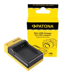 Incarcator slim micro-USB pentru acumulator Canon NB-13L Patona