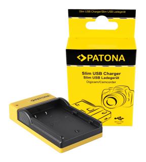 Incarcator slim micro-USB pentru acumulator Panasonic DMW-BLF19 Patona