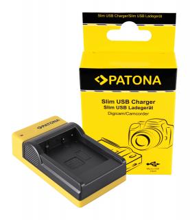 Incarcator slim micro-USB pentru acumulator Panasonic DMW-BLG10 Patona