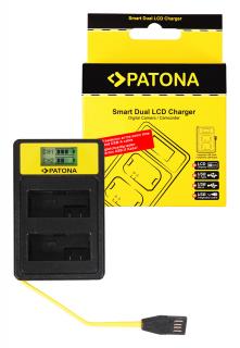Incarcator Smart Dual LCD USB pentru acumulator Canon LP-E8 Patona