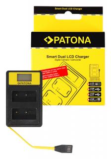 Incarcator Smart Dual LCD USB pentru acumulator Fuji NP-W126 Patona