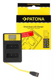 Incarcator Smart Dual LCD USB pentru acumulator Olympus PS-BLS1 Patona