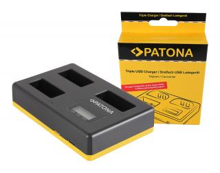 Incarcator triplu USB pentru acumulator Canon LP-E17 Patona