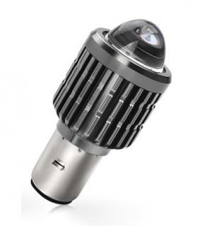 Bec LED BA20D (H6) pentru far moto, Atv, scuter, putere 15W, luminozitate 1200  ()