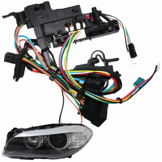 Cablaj far stanga pentru BMW Seria 5 F10/F11, Seria 5 GT F07 fara Facelift cu AFS (2010-2013) - 63117271905 / 63117271907 - F1002-STANGA