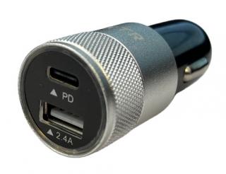 Incarcator auto 12-24V 18W Fast Charge cu port USB si PD18W - CB01  ()
