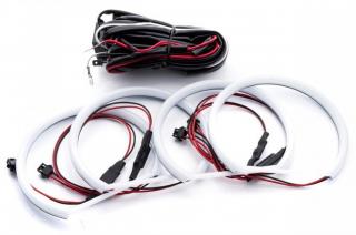 Kit Angel Eyes LED COTTON pentru BMW E46 Coupe/Cabrio Fara Facelift far ZKW cu  ()