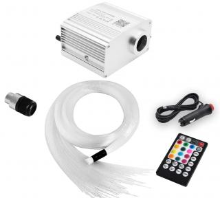Kit Fibra Optica Plafon Instelat TWINKLE RGBW 200 Fire 2M 0.75mm cu aplicatie - AMB05 ()