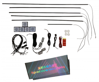 Kit lumini ambientale Symphony wireless cu LED, Acrilice 18 in 1 AMB101 Clear ()