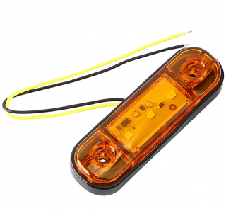 Lampa LED gabarit 12V/24V Portocalie - 104-Amber