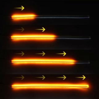 Lumini de zi cu semnalizare dinamica / secventiala tip Tub Neon Flexibil 60 cm ()