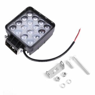 Proiector LED Auto Offroad 4D 48W/12V-24V, 3520 LM, Patrat, Flood Beam 60 Grade ()