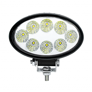 Proiector LED Auto Offroad Oval 24W/12V-24V, 1800 Lumeni, Flood Beam 90 grade - KH-24W-O2