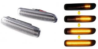 Set 2 Semnalizari Aripa LED Dinamice BMW E46, E46 Compact Non-Facelift - D0457 ()