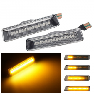 Set 2 Semnalizari Aripa LED Dinamice pentru BMW E36 Facelift, X5 E53 - D0454 ()