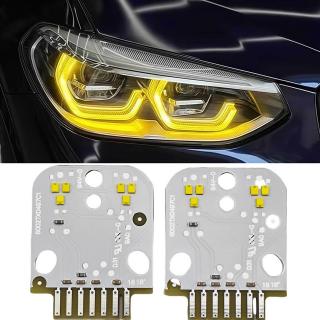 Set module Angel Eyes DRL CSL Style Galben BMW X3 G01, X4 G02 - 63117466107, 7466107, 6002TZ0235,  63117466108, 7466108, 6002TZ0236