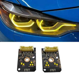 Set module DRL Angel Eyes CSL Style Galben pentru BMW Seria 5 G30, Seria 6GT - 63117214939, 7214939, 63117214940, 7214940