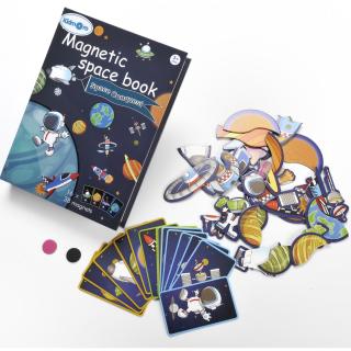 Carte magnetica tip puzzle Spatiul Cosmic - Magnetic space book