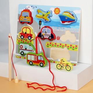 Joc 3 in 1 puzzle, pescuit magnetic si joc de insiruit VEHICULE 2