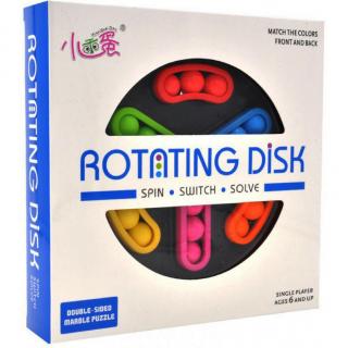 Joc de logica disc rotativ cu 2 fete - Rotating disk