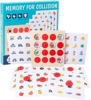 Joc de memorie din lemn Decopera imaginile identice Memory for collision