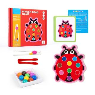 Joc de motricitate si asociere culori gargarita Pincer bead game