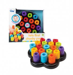 Joc de motricitate, sortare si stivuit Tots first chunky pegs