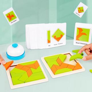 Joc de potrivire forme si rapiditate cu sonerie Tangram Battle