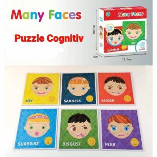 Joc de tip puzzle Emotii - Many faces