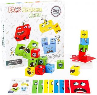 Joc de tip Puzzle Expresii faciale - Expression puzzle building block