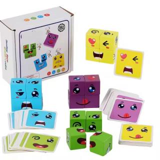 Joc de tip Puzzle Expresii faciale - Smiley face Rubik s cube