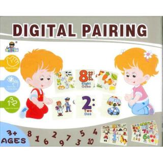 Joc educativ de asociere numere si multimi de obiecte tip puzzle- Digital pairing