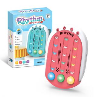 Jucarie interactiva tip jocuri ritmice din ABS 8 niveluri de joc rosu