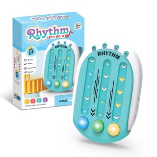 Jucarie interactiva tip jocuri ritmice din ABS 8 niveluri de joc verde