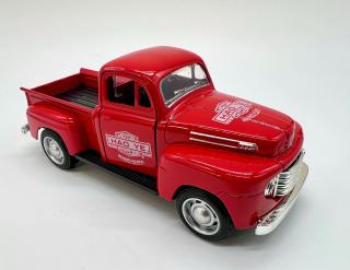 Macheta  metalica masinuta cu sunete tip camioneta 13 cm 1:32 scale