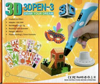 Pix 3D creativ cu afisaj digital, 3 filamente incluse