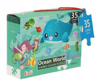 Puzzle de podea Jumbo 35 de piese LUMEA OCEANELOR