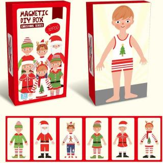 Puzzle magnetic imbraca baiatul - Magnetic DIY BOX- Craciun