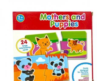 Puzzle Mama si puiul - Mothers and Puppies