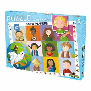 Puzzle Noriel Lumea Vesela - Copiii planetei (240 Piese)