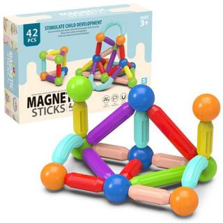 Set 42 piese magnetice de construit MAGNETIC STICKS STEM