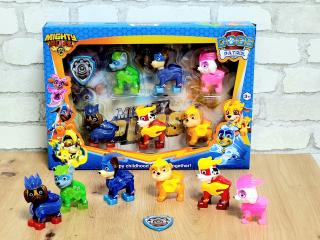 Set 6 figurine Patrula Catelusilor Catelusii cei puternici
