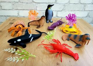 Set 8 figurine animale marine